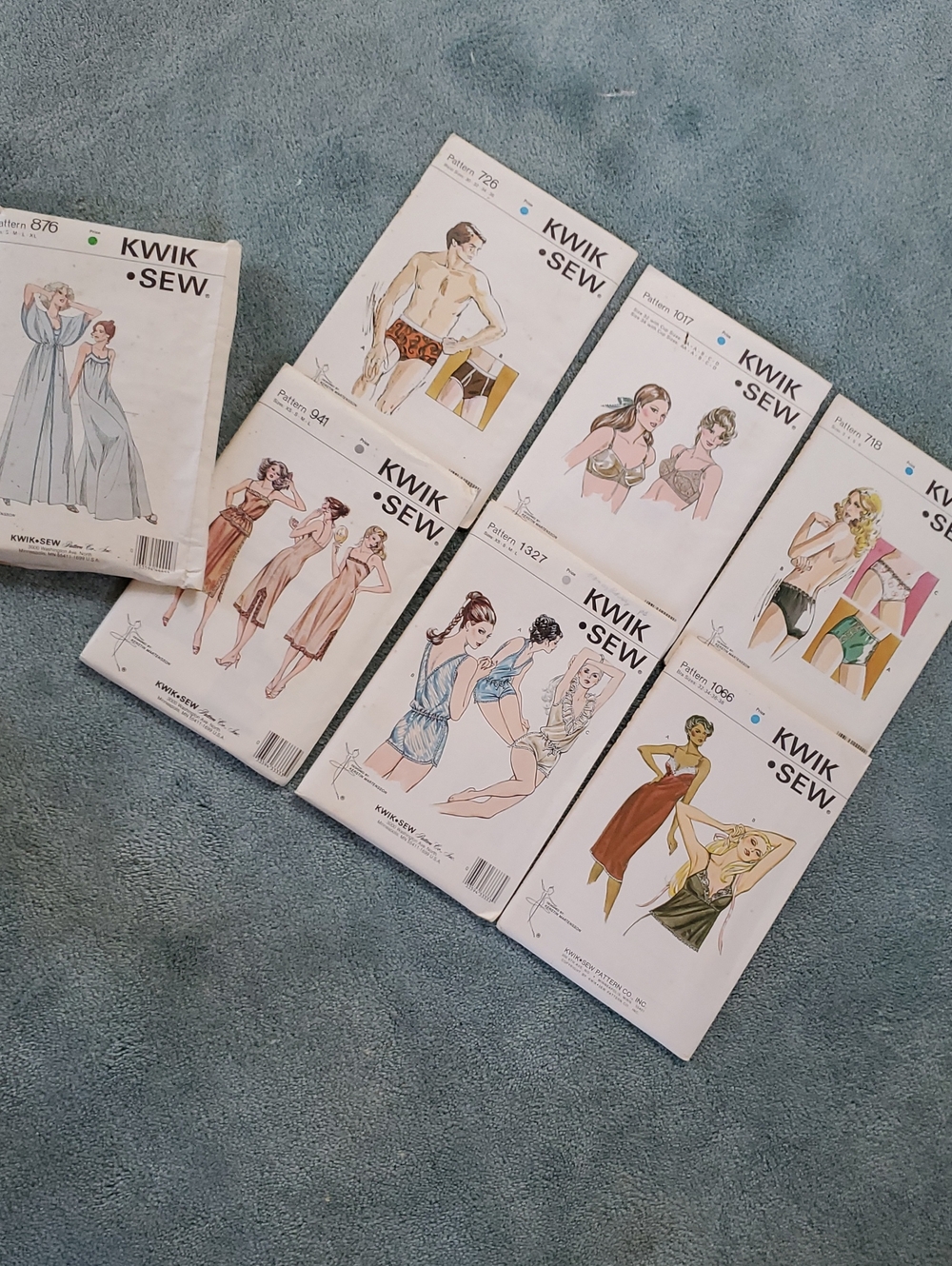 Women's (Mostly) Lingerie Vintage Pattern Collection By KWIK SEW